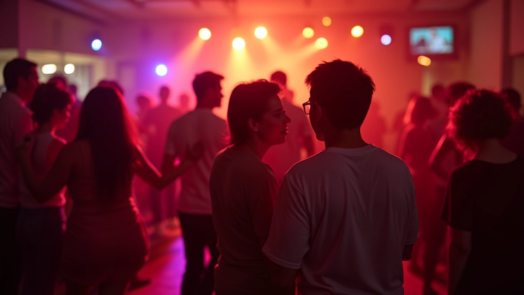 Dancers enjoying a social night event